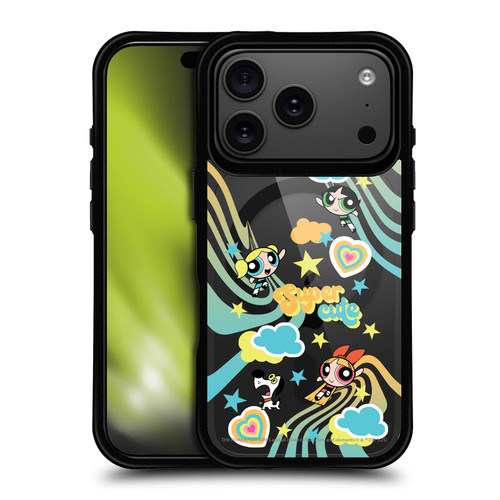 The Powerpuff Girls Character Icons Cute BLACK SHOCKPROOF BUMPER CASE COMPATIBLE WITH Apple iPhone 17 Pro & MAGSAFE
