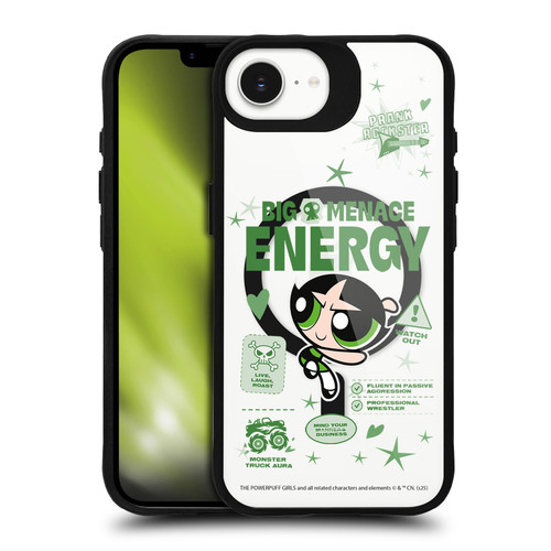The Powerpuff Girls Character Icons Buttercup BLACK SHOCKPROOF BUMPER CASE COMPATIBLE WITH Apple iPhone 16e / Apple iPhone 17e & MAGSAFE