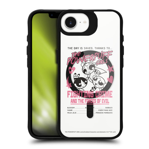 The Powerpuff Girls Character Icons Heroes BLACK SHOCKPROOF BUMPER CASE COMPATIBLE WITH Apple iPhone 16e / Apple iPhone 17e & MAGSAFE