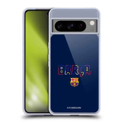 FC Barcelona Graphics Neon Barca Soft Gel Case for Google Pixel 8 Pro