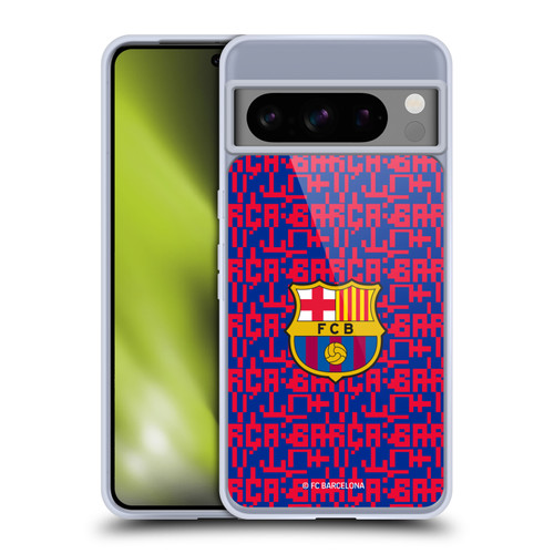 FC Barcelona Graphics Pattern Soft Gel Case for Google Pixel 8 Pro