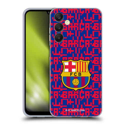 FC Barcelona Graphics Pattern Soft Gel Case for Samsung Galaxy A25 5G
