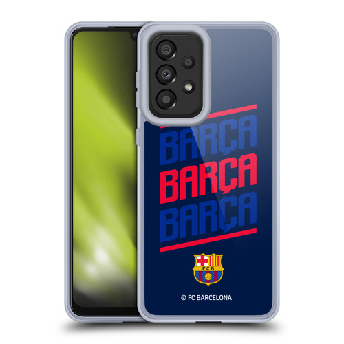 FC Barcelona Graphics Barca Type Soft Gel Case for Samsung Galaxy A33 5G (2022)