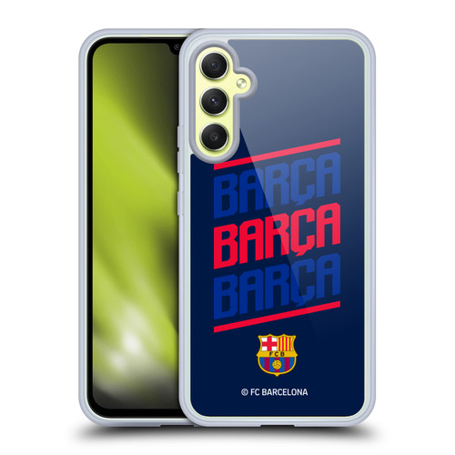 FC Barcelona Graphics Barca Type Soft Gel Case for Samsung Galaxy A34 5G
