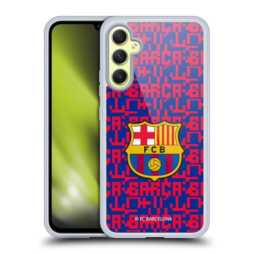 FC Barcelona Graphics Pattern Soft Gel Case for Samsung Galaxy A34 5G