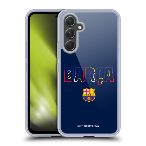 FC Barcelona Graphics Neon Barca Soft Gel Case for Samsung Galaxy A54 5G