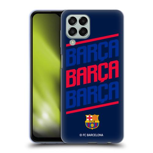 FC Barcelona Graphics Barca Type Soft Gel Case for Samsung Galaxy M33 (2022)