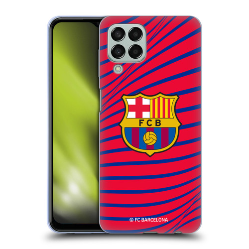 FC Barcelona Graphics Texture Soft Gel Case for Samsung Galaxy M33 (2022)