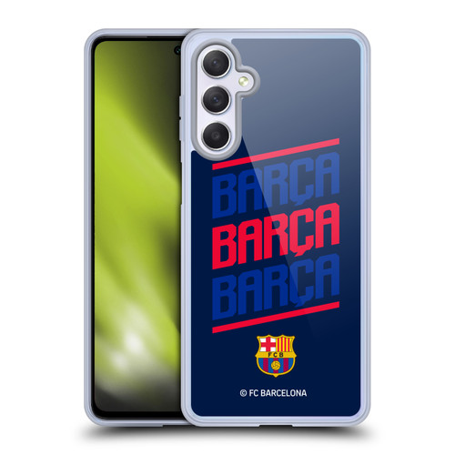 FC Barcelona Graphics Barca Type Soft Gel Case for Samsung Galaxy M54 5G