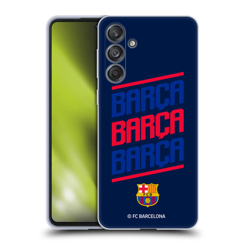 FC Barcelona Graphics Barca Type Soft Gel Case for Samsung Galaxy M55 5G