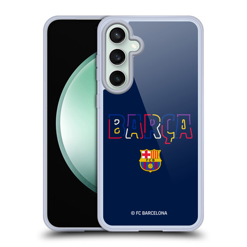 FC Barcelona Graphics Neon Barca Soft Gel Case for Samsung Galaxy S23 FE 5G & MagSafe