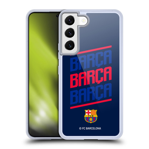 FC Barcelona Graphics Barca Type Soft Gel Case for Samsung Galaxy S22 5G & MagSafe