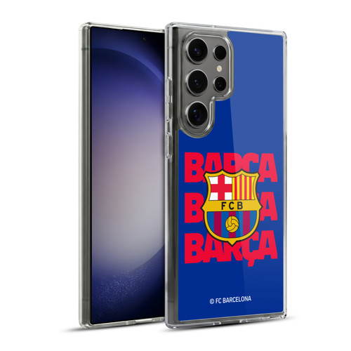 FC Barcelona Graphics Barca Crest Soft Gel Case for Samsung Galaxy S23 Ultra 5G & MagSafe