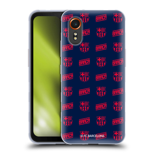 FC Barcelona Graphics Crest Pattern Soft Gel Case for Samsung Galaxy Xcover7 5G