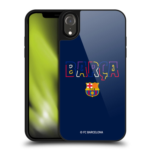 FC Barcelona Graphics Neon Barca Gel Armour Case For Apple iPhone XR