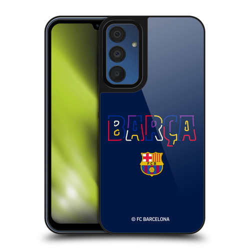 FC Barcelona Graphics Neon Barca Gel Armour Case For Samsung Galaxy A15