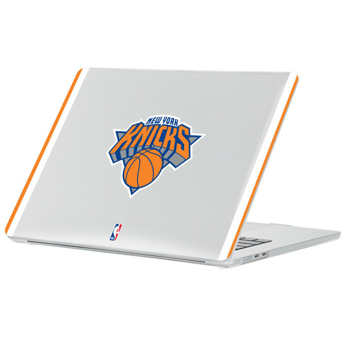 NBA New York Knicks Logo Blue Design Text Clear Hard Crystal Armour Laptop Case for Apple MacBook Air 13.6" A2681/A3113/A3240/A3449 2022/2024/2025/2026