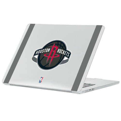 NBA Houston Rockets Logo Black Design Text Clear Hard Crystal Armour Laptop Case for Apple MacBook Air 13.6" A2681/A3113/A3240 2022/2024/2025
