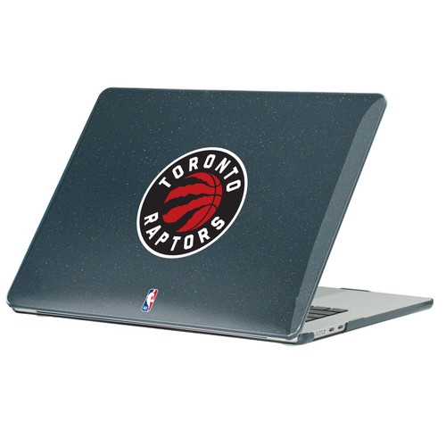 NBA Toronto Raptors Logo Primary Black Glitter Hard Crystal Armour Laptop Case for Apple MacBook Air 13.6" A2681/A3113/A3240/A3449 2022/2024/2025/2026