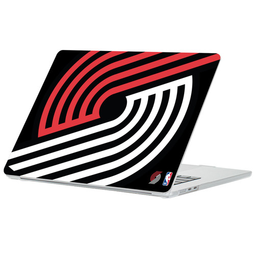 NBA Portland Trail Blazers Logo Oversized Clear Hard Crystal Armour Laptop Case for Apple MacBook Air 13.6" A2681/A3113/A3240/A3449 2022/2024/2025/2026