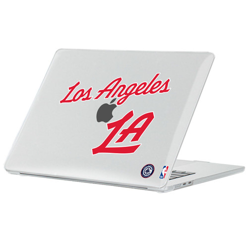 NBA Los Angeles Clippers Logo Retro Design Text Clear Hard Crystal Armour Laptop Case for Apple MacBook Air 13.6" A2681/A3113/A3240 2022/2024/2025