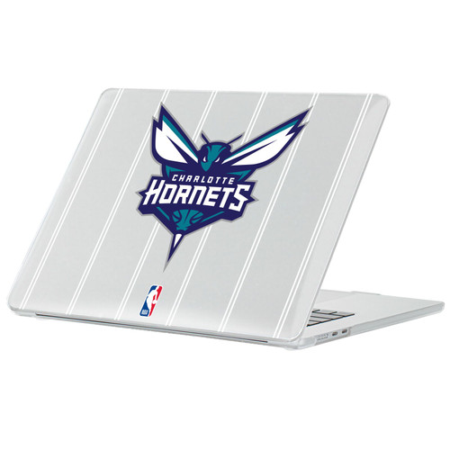 NBA Charlotte Hornets Logo Teal Design Text Clear Hard Crystal Armour Laptop Case for Apple MacBook Air 13.6" A2681/A3113/A3240 2022/2024/2025