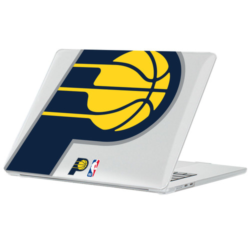NBA Indiana Pacers Logo Oversized Letter Clear Hard Crystal Armour Laptop Case for Apple MacBook Air 13.6" A2681/A3113/A3240 2022/2024/2025