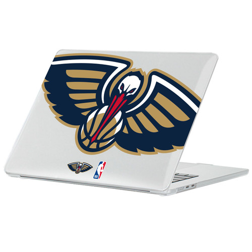 NBA New Orleans Pelicans Logo Oversized Pelican Clear Hard Crystal Armour Laptop Case for Apple MacBook Air 13.6" A2681/A3113/A3240 2022/2024/2025