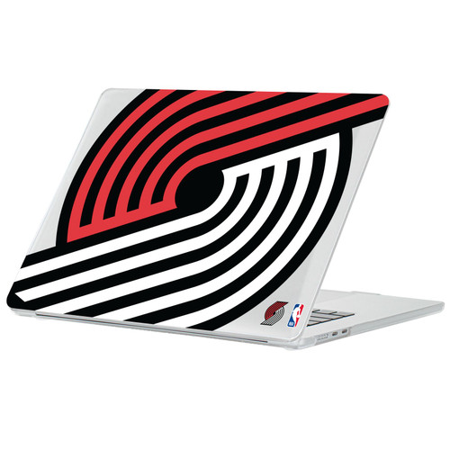 NBA Portland Trail Blazers Logo Oversized Pinwheel Clear Hard Crystal Armour Laptop Case for Apple MacBook Air 13.6" A2681/A3113/A3240/A3449 2022/2024/2025/2026