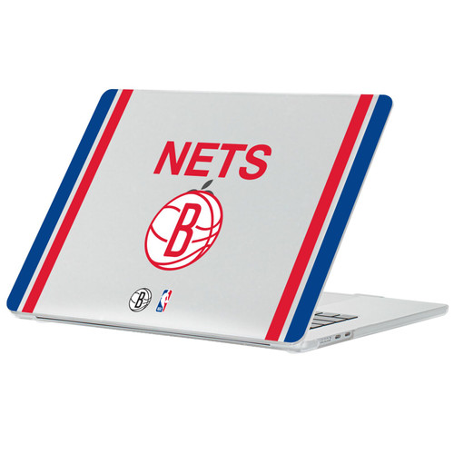 NBA Brooklyn Nets Logo Retro Design Text Clear Hard Crystal Armour Laptop Case for Apple MacBook Air 13.6" A2681/A3113/A3240 2022/2024/2025