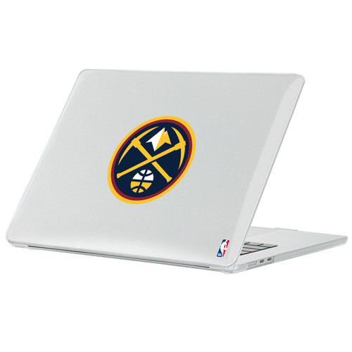 NBA Denver Nuggets Logo Midnight Blue Badge Clear Hard Crystal Armour Laptop Case for Apple MacBook Air 13.6" A2681/A3113/A3240 2022/2024/2025