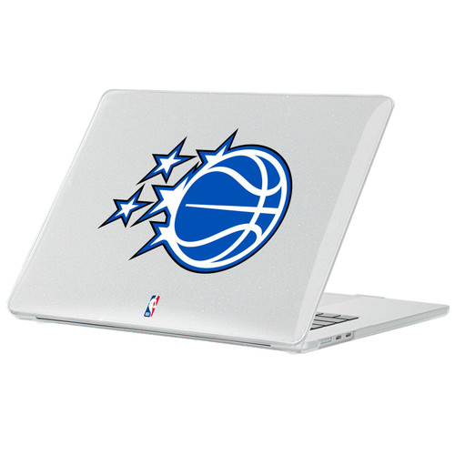 NBA Orlando Magic Logo Blue Ball Clear Glitter Hard Crystal Armour Laptop Case for Apple MacBook Air 13.6" A2681/A3113/A3240 2022/2024/2025