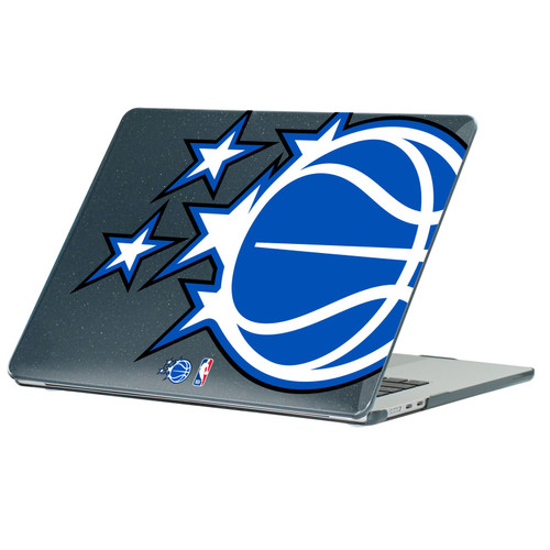 NBA Orlando Magic Logo Oversized Ball Black Glitter Hard Crystal Armour Laptop Case for Apple MacBook Air 13.6" A2681/A3113/A3240 2022/2024/2025