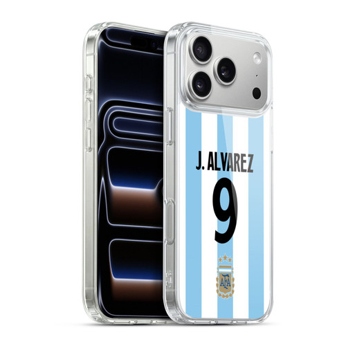 Argentina National Football Team 2024/25 Player Home Kit 1st Group Julián Álvarez Soft Gel Case for Apple iPhone 17 Pro Max