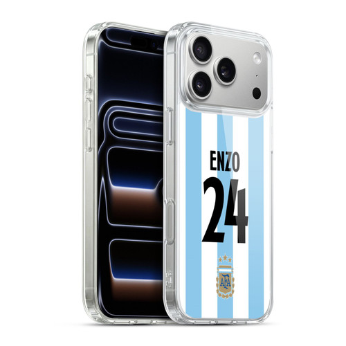 Argentina National Football Team 2024/25 Player Home Kit 1st Group Enzo Fernández Soft Gel Case for Apple iPhone 17 Pro Max