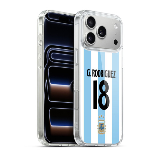 Argentina National Football Team 2024/25 Player Home Kit 1st Group Guido Rodríguez Soft Gel Case for Apple iPhone 17 Pro Max