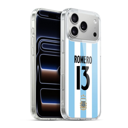 Argentina National Football Team 2024/25 Player Home Kit 1st Group Cristian Romero Soft Gel Case for Apple iPhone 17 Pro Max