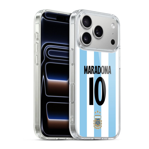 Argentina National Football Team 2024/25 Player Home Kit 1st Group Diego Maradona Soft Gel Case for Apple iPhone 17 Pro