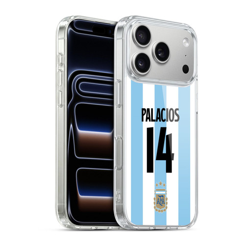 Argentina National Football Team 2024/25 Player Home Kit 1st Group Exequiel Palacios Soft Gel Case for Apple iPhone 17 Pro