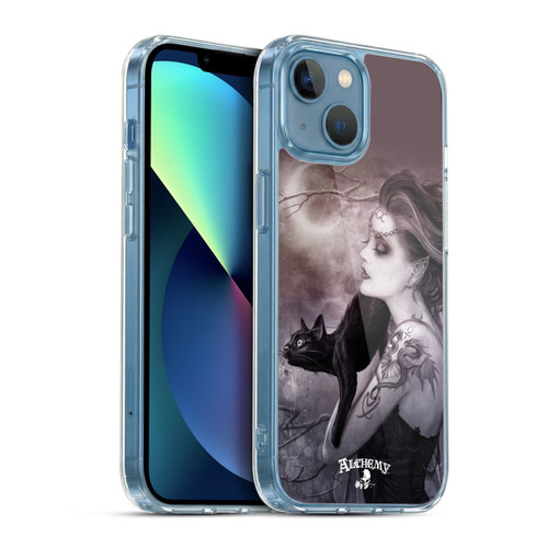 Alchemy Gothic Graphic Art Minnaloushe Moon Soft Gel Case for Apple iPhone 13 Mini & MagSafe