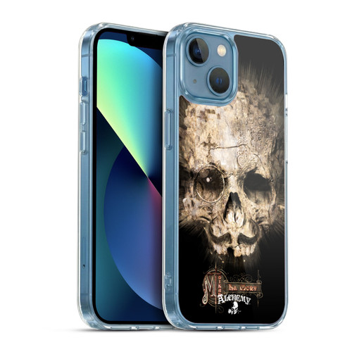 Alchemy Gothic Graphic Art M'sieur La Mort Soft Gel Case for Apple iPhone 13 Mini & MagSafe