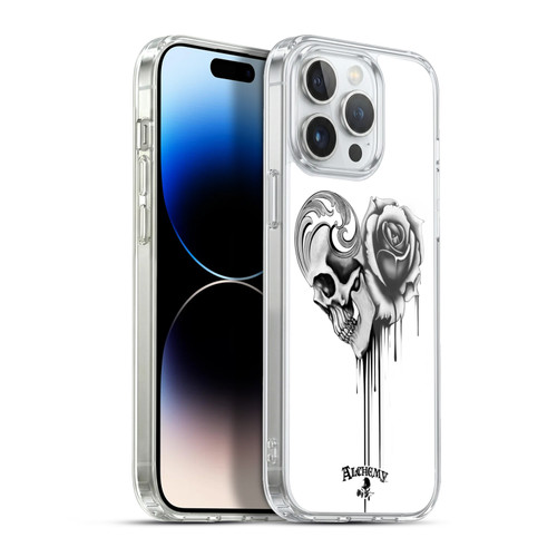 Alchemy Gothic Graphic Art Black Love Soft Gel Case for Apple iPhone 13 Pro Max & MagSafe