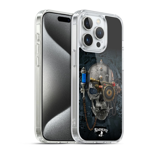 Alchemy Gothic Graphic Art Necronaut Soft Gel Case for Apple iPhone 15 Pro & MagSafe