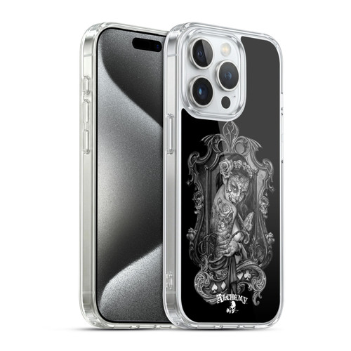 Alchemy Gothic Graphic Art Widow Soft Gel Case for Apple iPhone 15 Pro & MagSafe