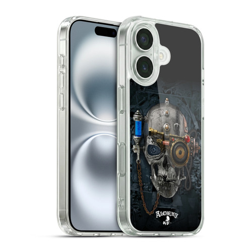 Alchemy Gothic Graphic Art Necronaut Soft Gel Case for Apple iPhone 16 & MagSafe