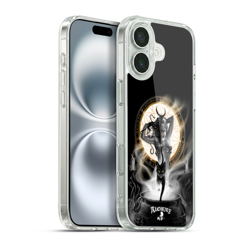 Alchemy Gothic Graphic Art Lunacalia Soft Gel Case for Apple iPhone 16 Plus & MagSafe