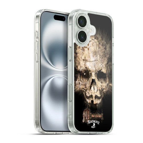Alchemy Gothic Graphic Art M'sieur La Mort Soft Gel Case for Apple iPhone 16 Plus & MagSafe