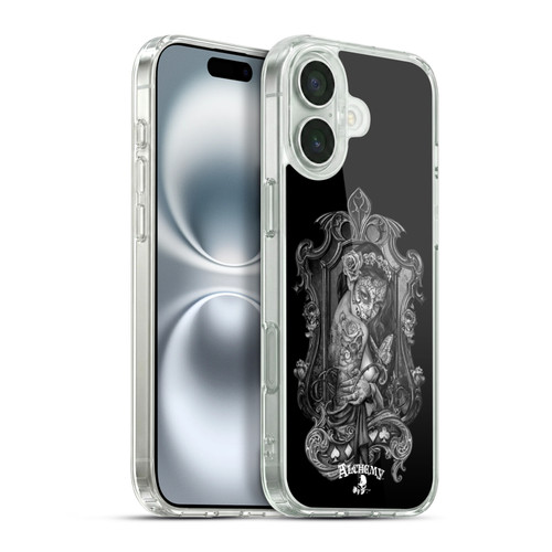 Alchemy Gothic Graphic Art Widow Soft Gel Case for Apple iPhone 16 Plus & MagSafe