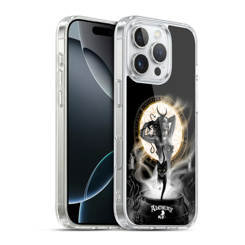 Alchemy Gothic Graphic Art Lunacalia Soft Gel Case for Apple iPhone 16 Pro & MagSafe