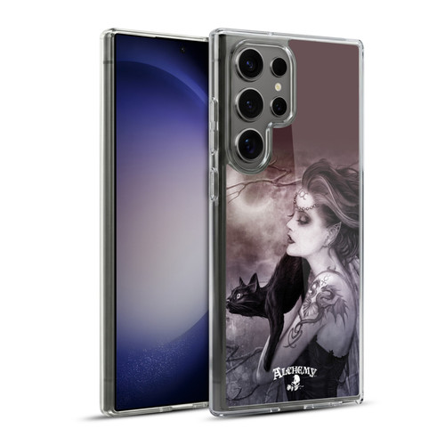 Alchemy Gothic Graphic Art Minnaloushe Moon Soft Gel Case for Samsung Galaxy S23 Ultra 5G & MagSafe
